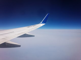 飛行機から見た風景